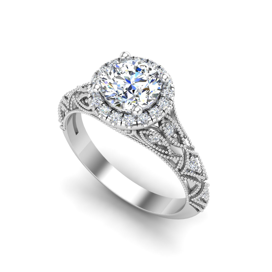Rylie Halo Engagement Ring